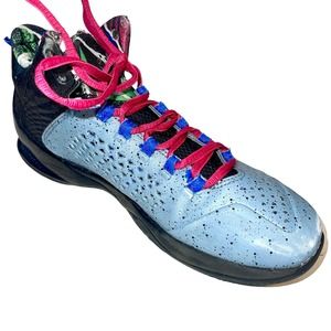 Nike Jordan Melo M11 BG Concrete Island 716598-413 Size 5Y Gray/Pink Leather